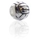 Perle Charmies Volley-ball en argent antique