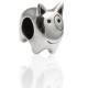 Perle Charmies Chien en argent antique